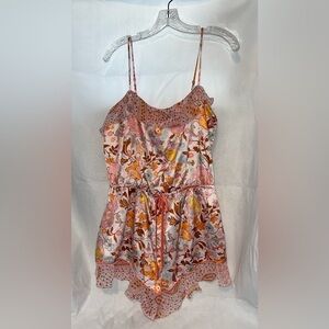 Victoria's Secret Floral Chemise in Pink and Orange